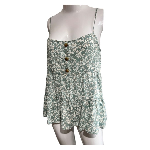 Paper Crane Blue Floral Tank - Picture 4 of 7
